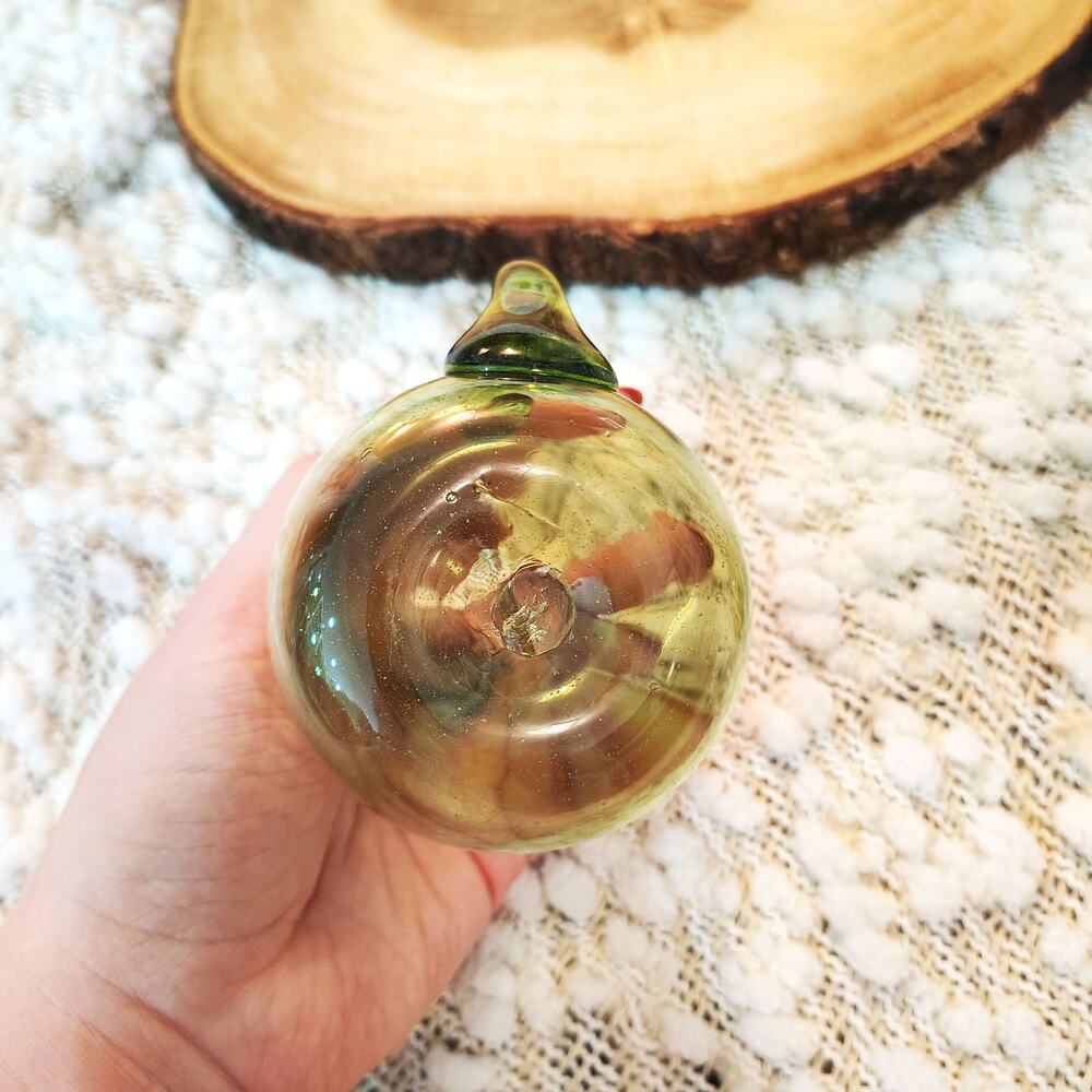 Vintage Hand Blown Glass Mini Pitchers Creamer Green Decor - Picture 5 of 9